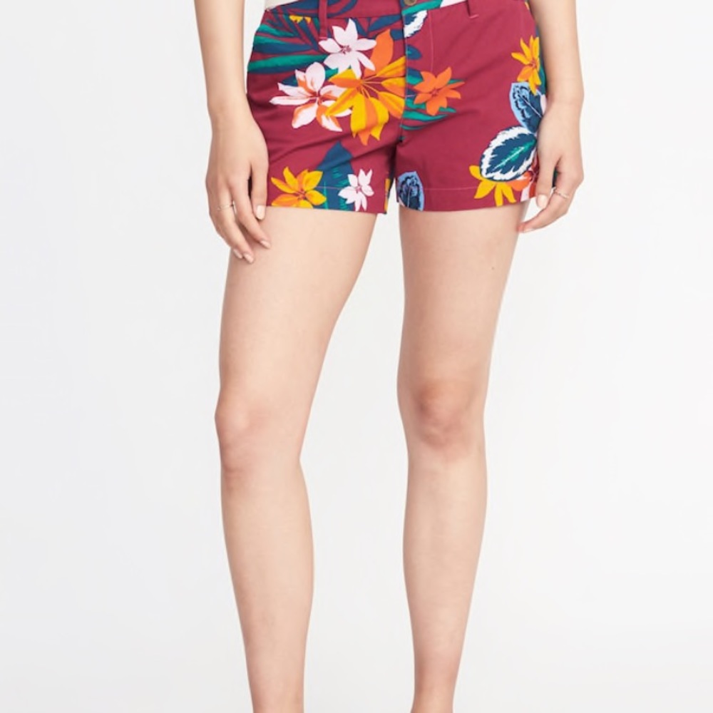 Maternity Floral Shorts